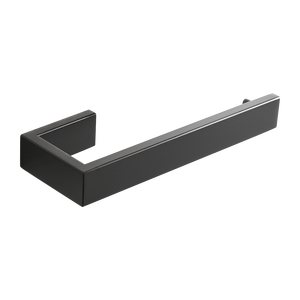 Porte-serviettes mural moderne en acier inoxydable 60 cm, surface brossée, accessoire de salle de bain, barre simple, noir - Product Image 3