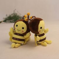 12CM peluche abeille vacances cadeau sac pendentif peluche porte-clés peluche poupée Anime abeille jouet voiture décoration peluche Animal abeille Festival