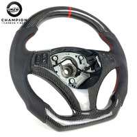 Volant en Fibre de Carbone pour Intérieur de Voiture BMW M3 M4 E82 E87 E88 E81 E92 E93 E90 E91 – Volant Amélioré