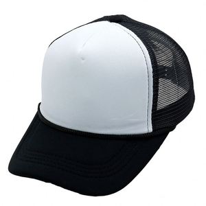 Wholesale <b>Baseball</b> Custom Logo Blank Trcuker Hat <b>Plain</b> Foam Mesh Trucker <b>Cap</b> With Rope - Product Image 1