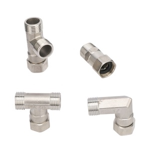 Conector en T Hexagonal de Acero Inoxidable G1/2, Conector de Manguera de Jardín con Rosca Macho/Hembra de 1/2 Pulgadas - Product Image 4