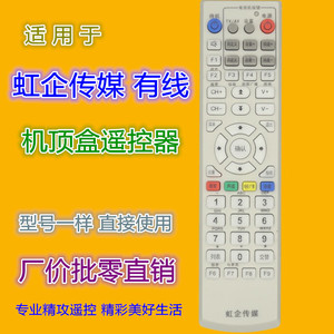 รีโมทคอนโทรลกล่องรับสัญญาณเคเบิลดิจิตอล Hongqi Media รุ่น YK 0842 สำหรับกล่องรับสัญญาณทีวี รหัสคงที่ สีขาวงาช้าง - Product Image 1