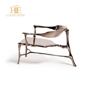 आधुनिक हाथ उच्चारण कुर्सी अवकाश दिन रहने वाले कमरे में सामयिक लाउंज चेयर होटल लॉबी गुलाबी टफ्टेड राउंड बैरल कुर्सी - Product Image 5