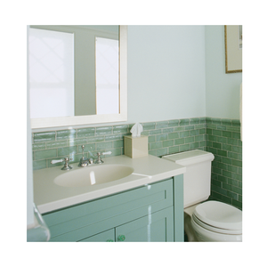 Vente en gros de meubles de salle de bains modernes personnalisés Hôtels Salles de bains contemporaines Armoires de toilettes en marbre et acier imperméables Miroir - Product Image 1