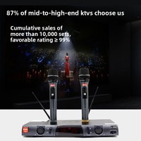 Sistem Nirkabel Profesional BBS U-999S untuk Satu-ke-Dua U-Band Panggung/Konferensi/Pembawa Acara/Penyanyi/Penghibur dengan Mikrofon