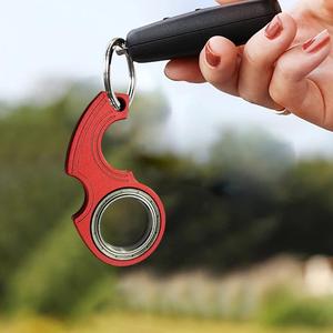 Fingertip Rotation Decompression Keychain Anti-anxiety <b>Stress</b> Toy Fingertip Keyring Finger Fidget Key <b>Ring</b> Gift - Product Image 2