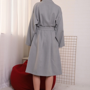 Ensemble <span class=keywords><strong>de</strong></span> peignoir et serviette en coton gaufré 100% <span class=keywords><strong>de</strong></span> qualité hôtelière, séchage rapide, longueur genou pour femmes, <span class=keywords><strong>drap</strong></span> <span class=keywords><strong>de</strong></span> <span class=keywords><strong>bain</strong></span> - Product Image 2