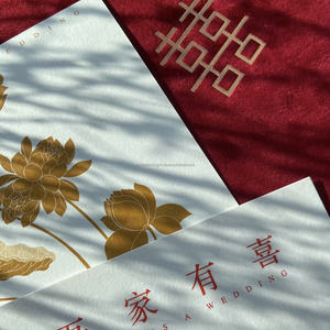 Ensemble de cartes de mariage personnalisées avec logo imprimé en vanille, souvenir collaboratif, invitation avec pompon, RSVP, menu, cadeaux promotionnels, carton - Product Image 4