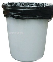 Sac Poubelle Noir en PEHD à Soufflets avec Matériaux Recyclés pour Doublure de Poubelle Domestique Personnalisable