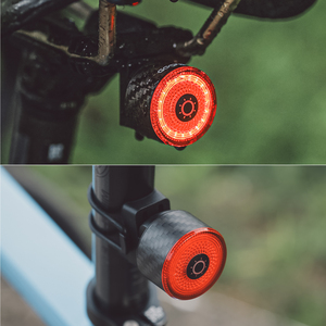 Luz Traseira Magnética de Fibra de Carbono GACIRON LOOP-100, Luz de Freio Inteligente para Bicicleta, Luz Traseira Óptica 3D, IPX6 à Prova d'Água - Product Image 5