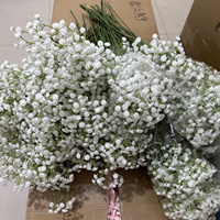 IFG Großhandel Weiße Kunststoff Künstliche Schleierkraut-Blumen 60cm Höhe für Hochzeit Halloween Muttertag Wohnzimmer