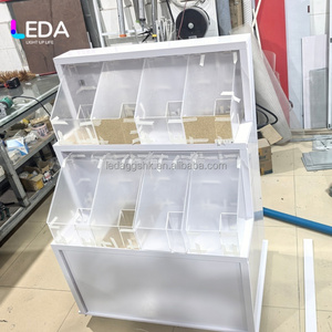 LEDA Custom White Detachable Candy <b>Cart</b> Portable <b>Foldable</b> Candy <b>Cart</b> Wheels Wedding Booth for Wedding Party Birthday Events - Product Image 4