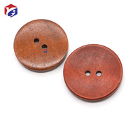 Kancing jahit kayu ukuran besar 4 lubang kancing besar untuk kerajinan kancing kayu besar untuk dekorasi tas pakaian DIY