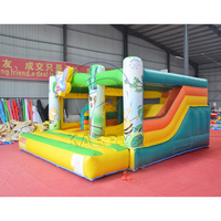 Château gonflable commercial en PVC, thème jardin des abeilles, écologique, garantie 3 ans, combo château gonflable et toboggan pour fête d'anniversaire d'enfants