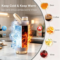 YEWAYOGA Tumbler, Bouteille d'eau de sport pour le yoga, shaker mélangeur anti-fuite avec compartiment à poudre, personnalisable avec logo, vente en gros