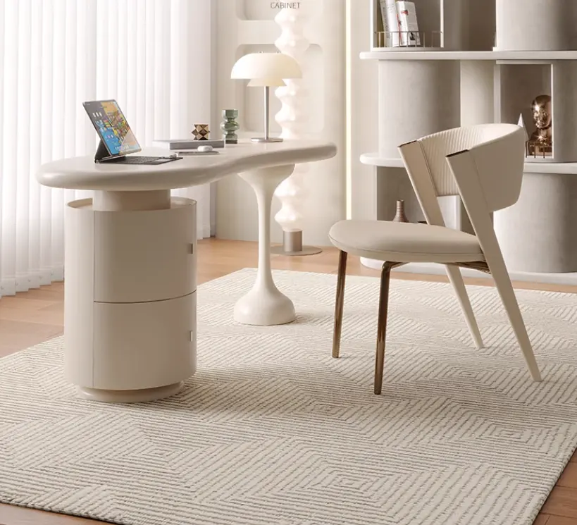 Легкий роскошный современный французский домашний рабочий стол небольшой квартирный стол компьютерный стол деревянный стол