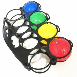 Ensemble de 8 boules de pétanque en plastique colorées, creuses et remplissables d'eau, pour la plage, le jardin, le pique-nique, les <span class=keywords><strong>jeux</strong></span> en <span class=keywords><strong>famille</strong></span> en plein air - Product Image 5