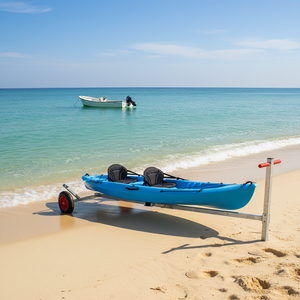 Promotion Fabricant : Chariot de mise à l'eau pour bateaux et embarcations, <span class=keywords><strong>remorque</strong></span> à essieu unique, chariot de manutention pour kayak et <span class=keywords><strong>bateau</strong></span> de plage, pas cher - Product Image 2