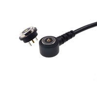 Conector magnético Circular de 2 pines para conector Usb, diseño personalizable, chapado en oro grueso, Cable magnético Pogo