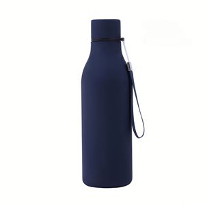 Bouteille d'eau personnalisée en acier inoxydable de 18,5 oz, légère et à double paroi isolée sous vide, réutilisable avec sangle - Product Image 2