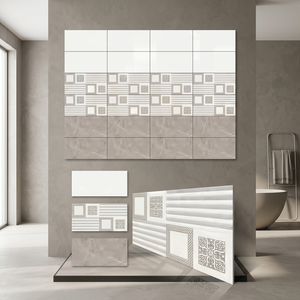 Carreaux de mosaïque en marbre numérique design pour sol et mur, Vistaar Firebrick Outdoor 300x600mm, pour hall d'hôtel, en céramique - Product Image 6