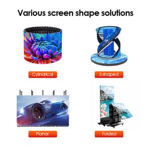 Panel Video Wall <span class=keywords><strong>LED</strong></span> P4-P1.5 Kustom untuk Iklan, Layar <span class=keywords><strong>LED</strong></span> Fleksibel Modul Lunak Melengkung untuk Pusat Perbelanjaan - Product Image 3