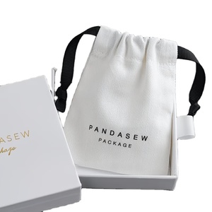 Sacs à main de luxe en toile avec cordon de serrage, grande capacité, recyclables, personnalisables, pour l'emballage et la protection contre la poussière, vente en gros - Product Image 1