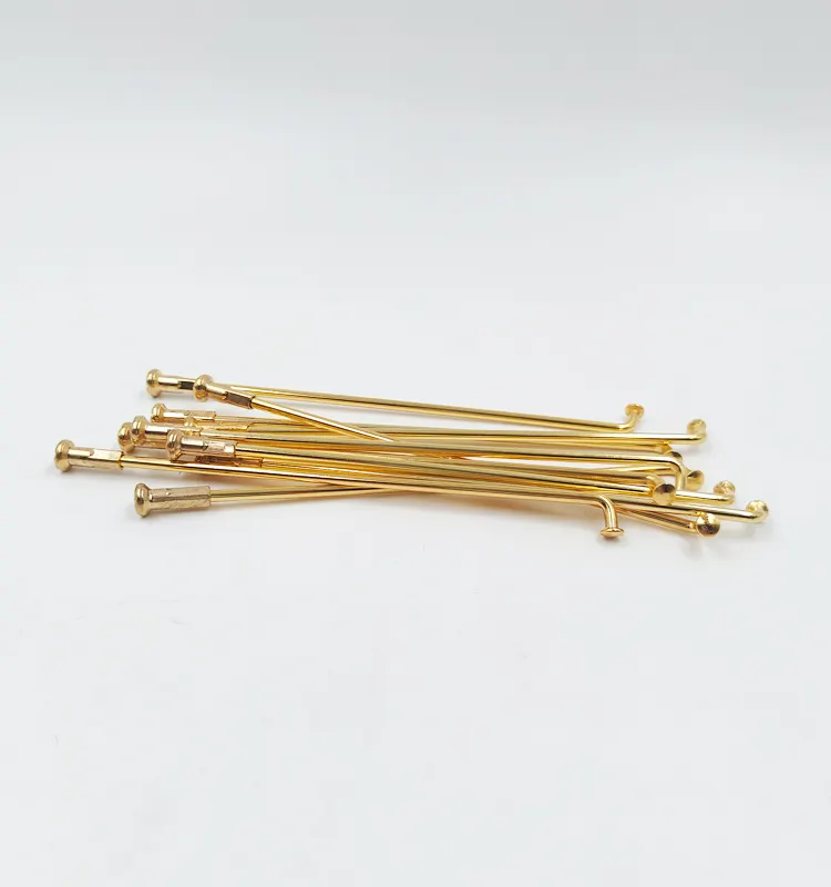 Stainless Steel Material All Gold Color Front And Rear Wheel Spokes For Bike And Motorcycle