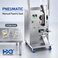 Machine d'emballage pneumatique à alimentation manuelle, équipement de scellage de sachets haute vitesse pour l'emballage de petites pièces et de matériel irrégulier