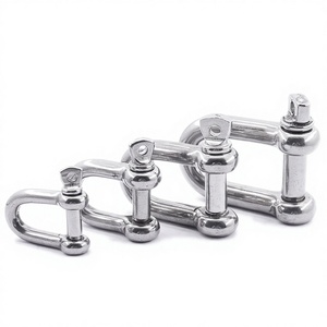 Grillete de elevación de acero inoxidable 304 con anillo en D de ojo, para cuerda de alambre y cadena, con forma de U y <span class=keywords><strong>herradura</strong></span> - Product Image 1