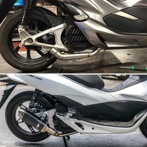 Système d'échappement complet pour moto/scooter PCX <span class=keywords><strong>125</strong></span> 150, silencieux, tube intermédiaire, silencieux à enfiler, compatible avec <span class=keywords><strong>HONDA</strong></span> PCX125 PCX150 2018-2020 - Product Image 6
