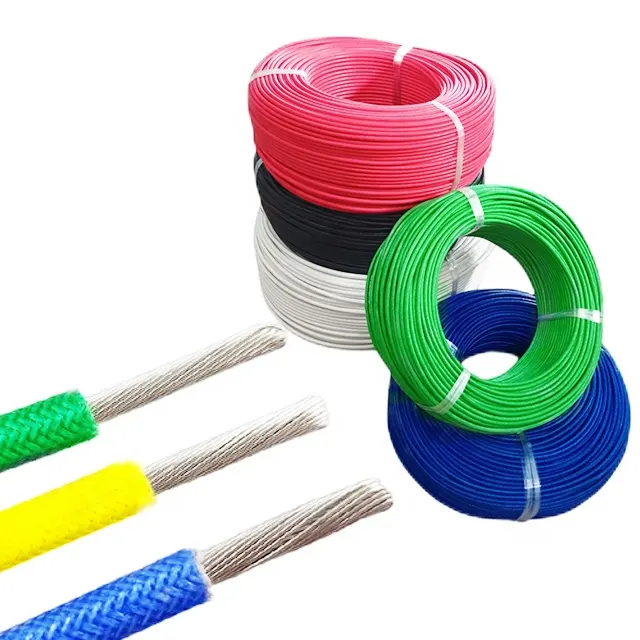 4mm Silicone bện không thấm nước chịu nhiệt độ cao thiết bị gia dụng chiếu sáng Pin Lithium mô hình cáp