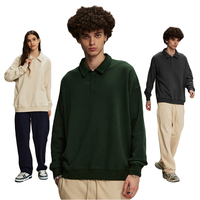 Pull Polo Homme Ample en Molleton Bouclette 340G Personnalisable Brodé – Nouvelle Collection