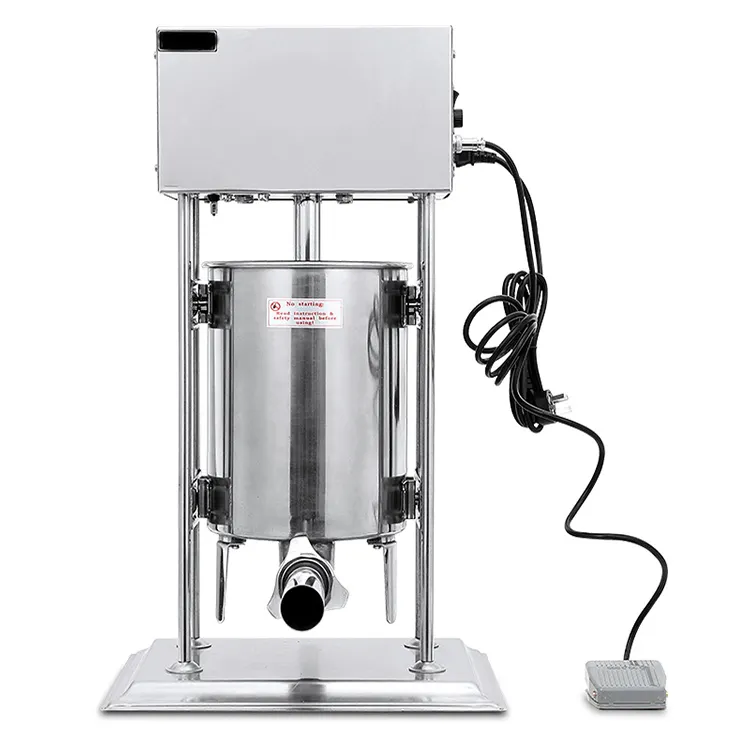 Vertical commercial electric sausage enema machine stainless steel household manual sausage ham sausage machine