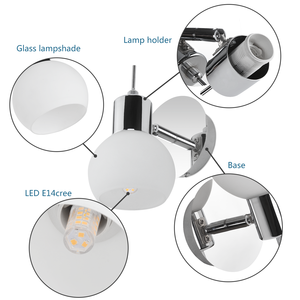 Modern iron LED wall <b>lamp</b> Hotel bedroom <b>touch</b> control <b>lamp</b> Wall-mounted indoor home decor LED wall <b>lamp</b> for bedroom - Product Image 6