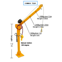 Mini grue de levage hydraulique montée, 1000kg, livraison gratuite