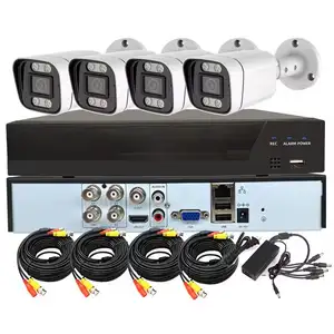 4ch 5,0 Megapixel IR AHD Dvr Kits HD Bullet Video CCTV Cámara Sistema de seguridad