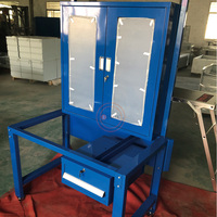 Banc de travail modulaire industriel robuste et réglable pour garage, laboratoire, ESD, avec armoire à outils