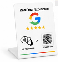 Carte NFC YIN SHOU pour avis Google avec mini-étiquette et design résistant à l'eau pour entreprises et contrôle d'accès