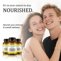 Complément Multivitaminé Adulte Marque Blanche 470mg - OEM/ODM pour l'Énergie, le Soutien Immunitaire et la Santé Globale, 60 Capsules (2 Capsules par Portion)