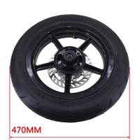 Ensemble de roues Supermoto avant/arrière de 12 pouces, jantes 2.50-12 et 3.00-12 avec pneus 90/90-12 et 120/70-12 pour vélo électrique Tuttio