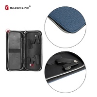 Razorline GVA029 MAX Étui porte-ciseaux de coiffure 16 pièces avec emballage en cuir Outils et accessoires professionnels pour cheveux