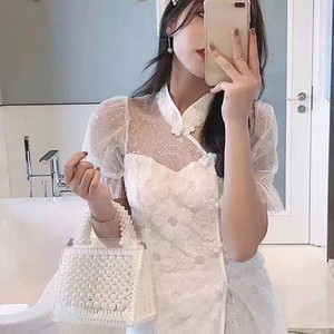 Новая ткань из 100% полиэстера с вышивкой пайетками и бисером, кружевная отделка, узор «Бегония», однотонная, для девочек, с PA-покрытием, напрямую от производителя - Product Image 5