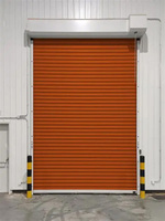 Porte coulissante en aluminium sur mesure, résistante au vent, anti-choc, design minimaliste, pour utilisation en extérieur dans les supermarchés