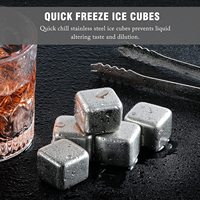 Glaçon Réutilisable en Acier Inoxydable de Qualité Alimentaire avec Logo Personnalisé pour Vin