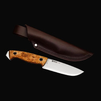 Couteau de chasse Bowie à lame fixe pour survie en extérieur, camping et jardin, avec manche G10 et lame en acier inoxydable poli miroir