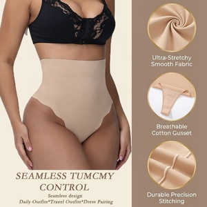 Faja Moldeadora Reductora Sin Costuras <span class=keywords><strong>de</strong></span> Venta Caliente <span class=keywords><strong>de</strong></span> Fábrica con Control Abdominal, Bragas Moldeadoras Tipo Tanga - Product Image 2