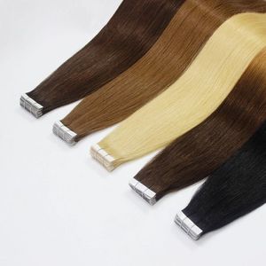 Extensions de cheveux invisibles en PU de qualité supérieure, 100% cheveux humains Remy double drawn, aspect naturel sans couture, vente en gros directe usine - Product Image 2