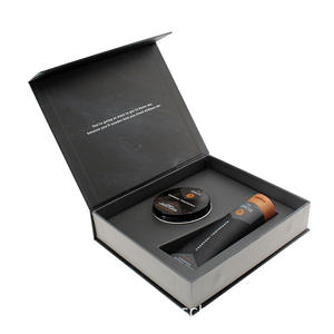 Caja de Regalo Personalizada Tipo Libro para Cuidado Personal Masculino con Impresión de Logotipo - Product Image 1