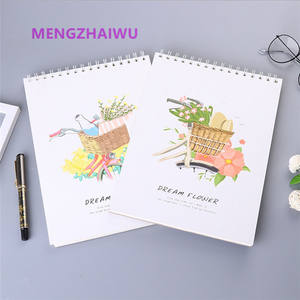 Grossiste coréen de fournitures de papeterie mignonnes, cahier de peinture en spirale vierge Simple Graffiti croquis A4 carnet de croquis pour <span class=keywords><strong>dessin</strong></span> - Product Image 3